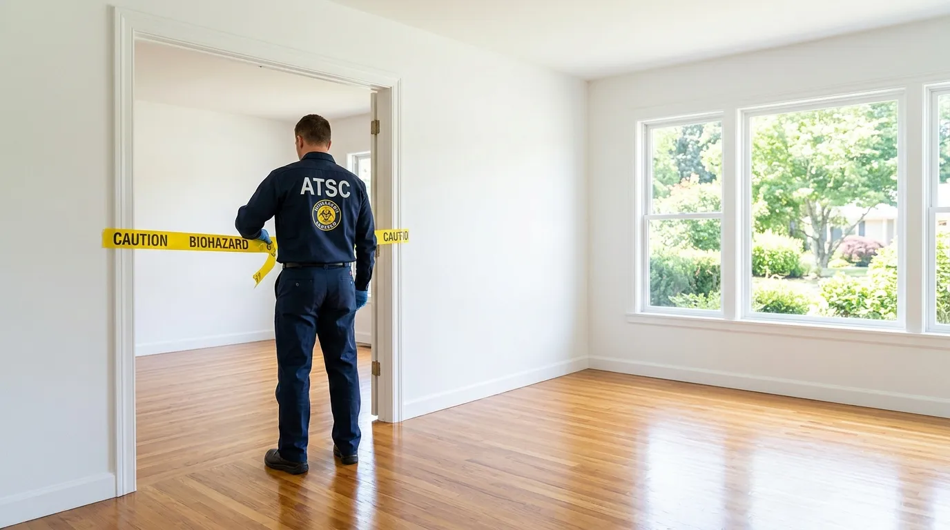 Certified biohazard cleanup crew performing Trauma Scene Cleanup in Downingtown