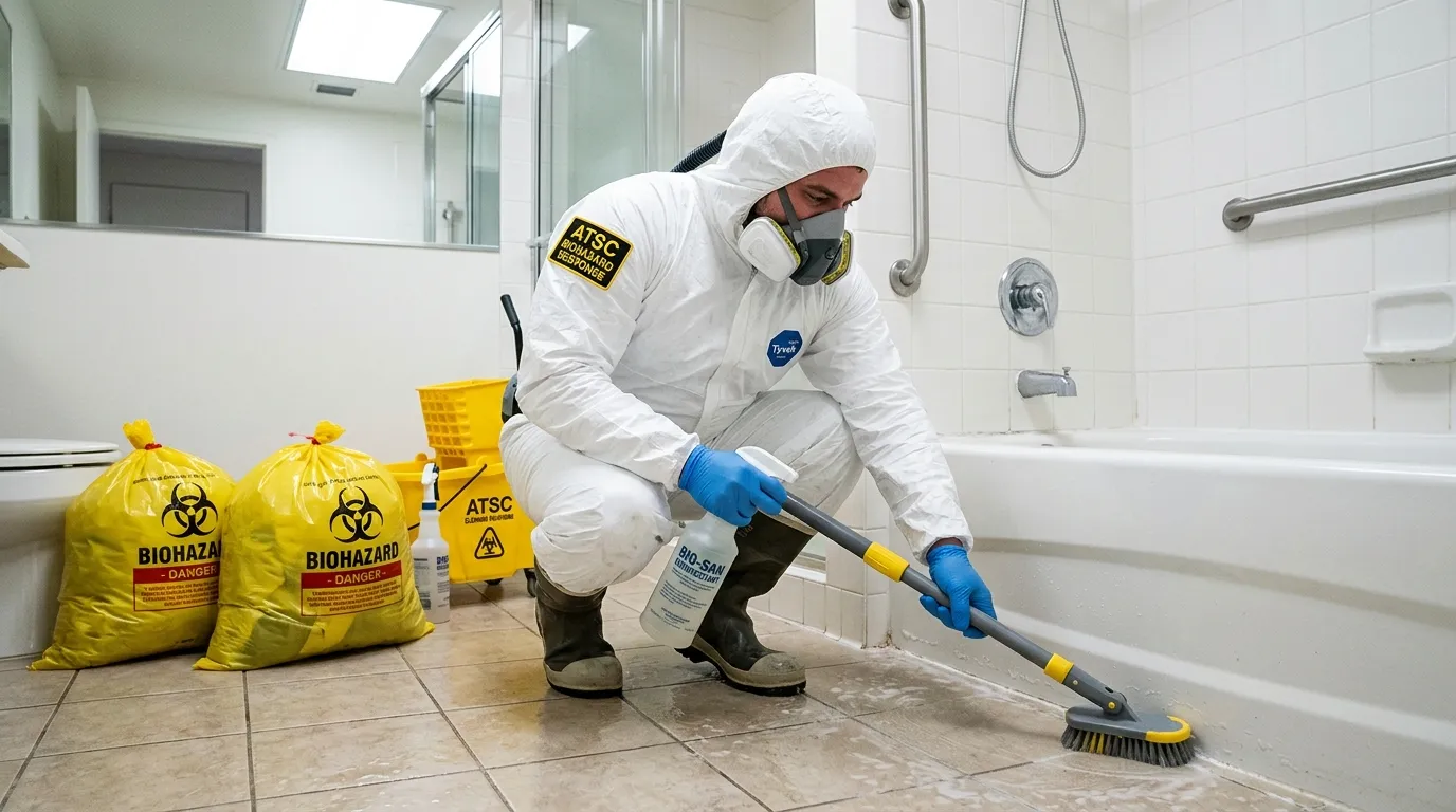 Decontamination equipment deployed for Blood Cleanup in Downingtown